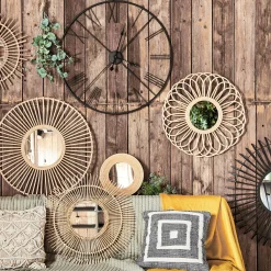 Horloge murale en fer noir D60cm