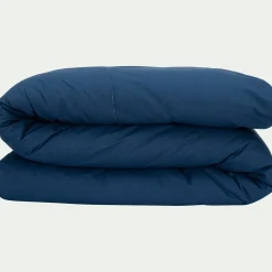 Housse de couette en coton bio 240x220cm - bleu abysse