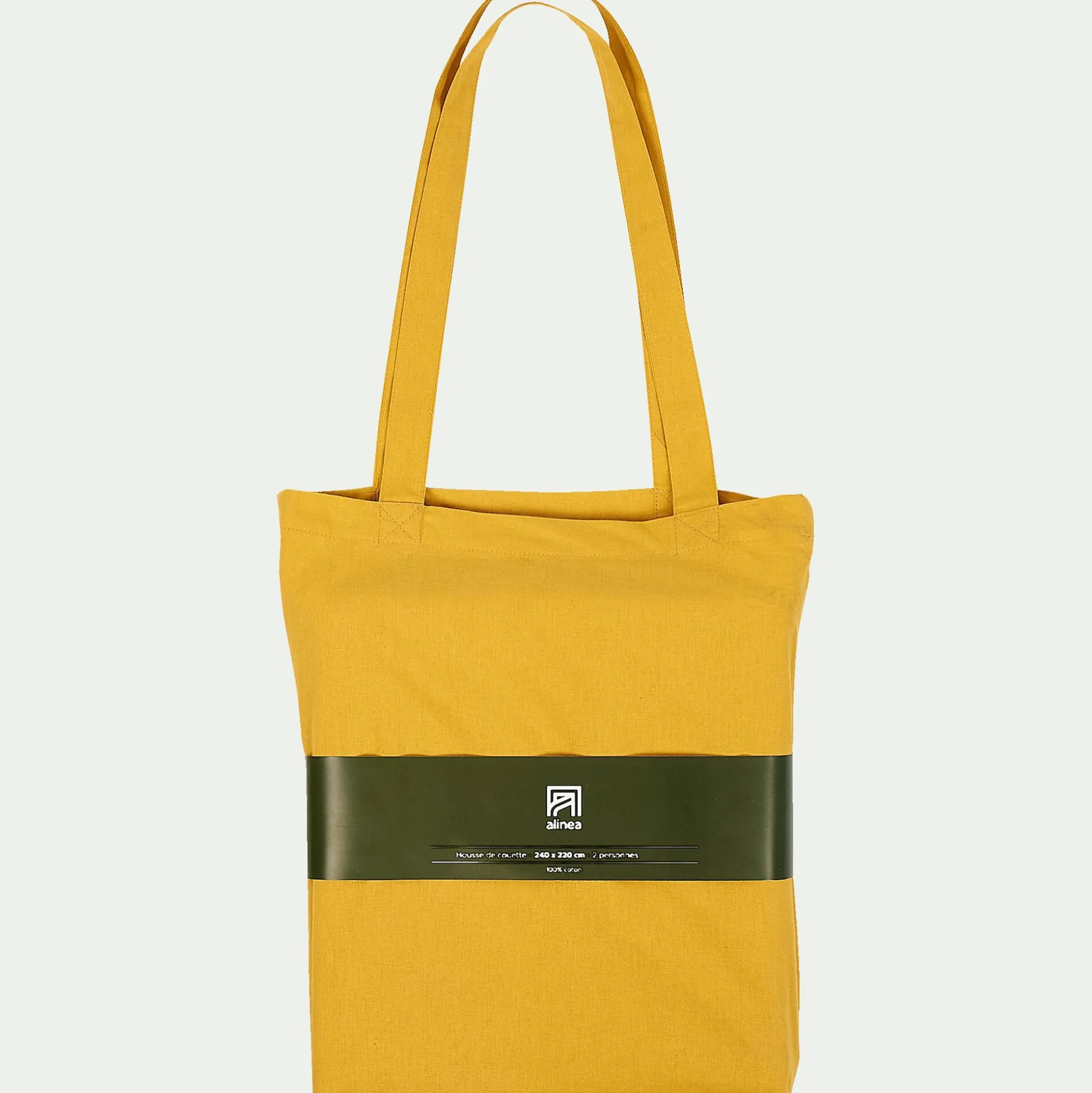 Housse de couette en coton - jaune genet 240x220cm