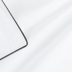 Housse de couette en percale de coton 260x240cm - blanc