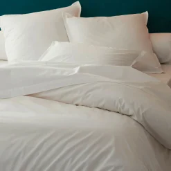 Housse de couette en percale de coton 240x220cm - blanc