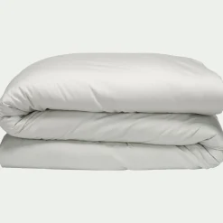 Housse de couette en satin lavé 260x240cm - vert opaline