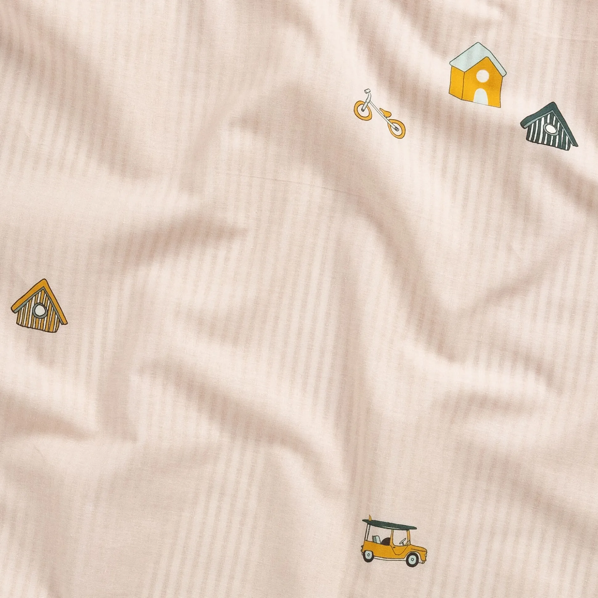 Housse de couette enfant 140x200cm et 1 taie d'oreiller 65x65cm en coton - motifs fantaisie