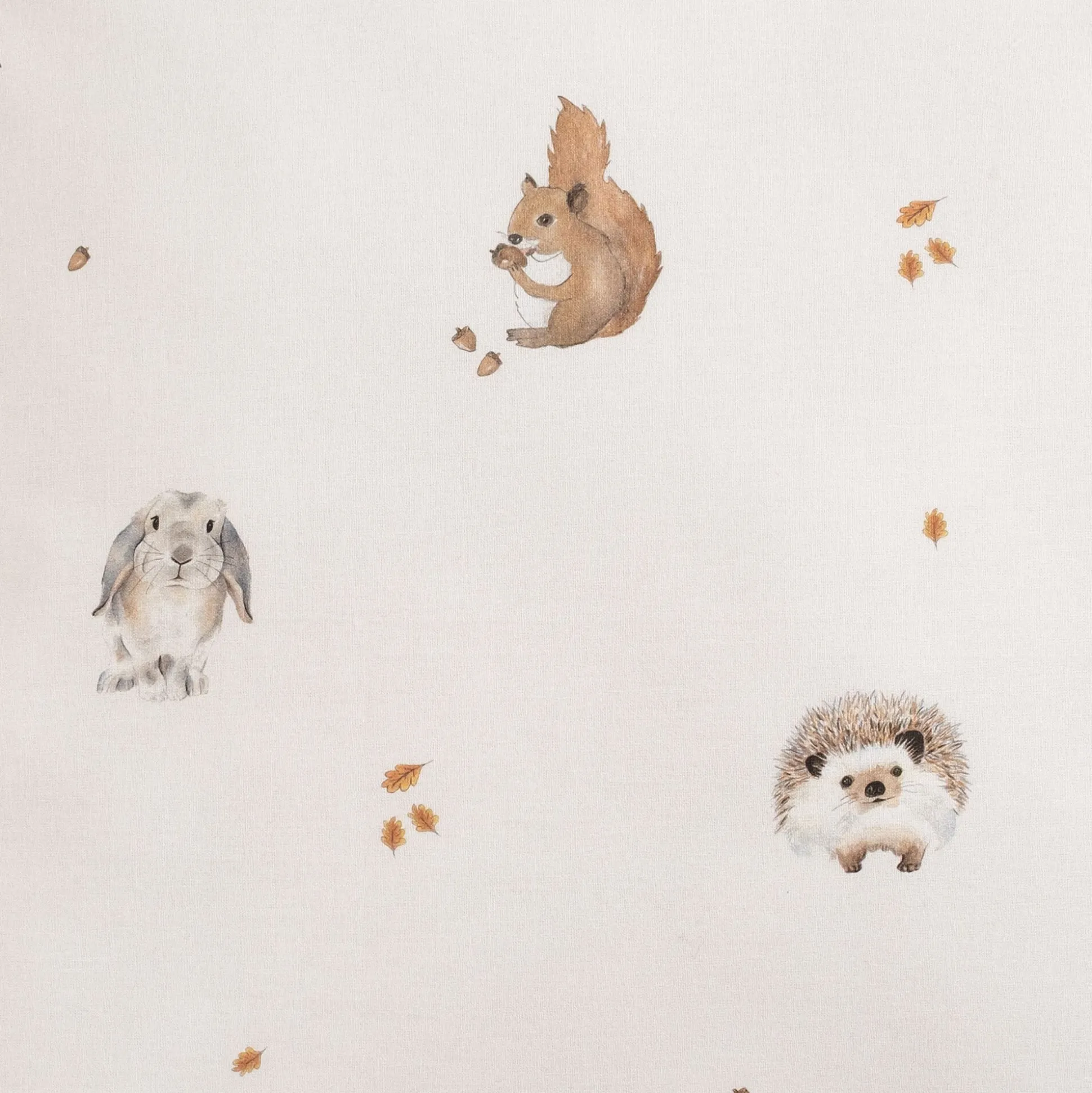 Housse de couette enfant 140x200cm et 1 taie d'oreiller 63x63cm motif animaux en coton - blanc