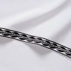 Housse de couette 260x240cm en percale de coton - blanc