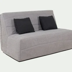 Housse pour canapé BZ et 2 housses de coussin 160x200cm - gris borie