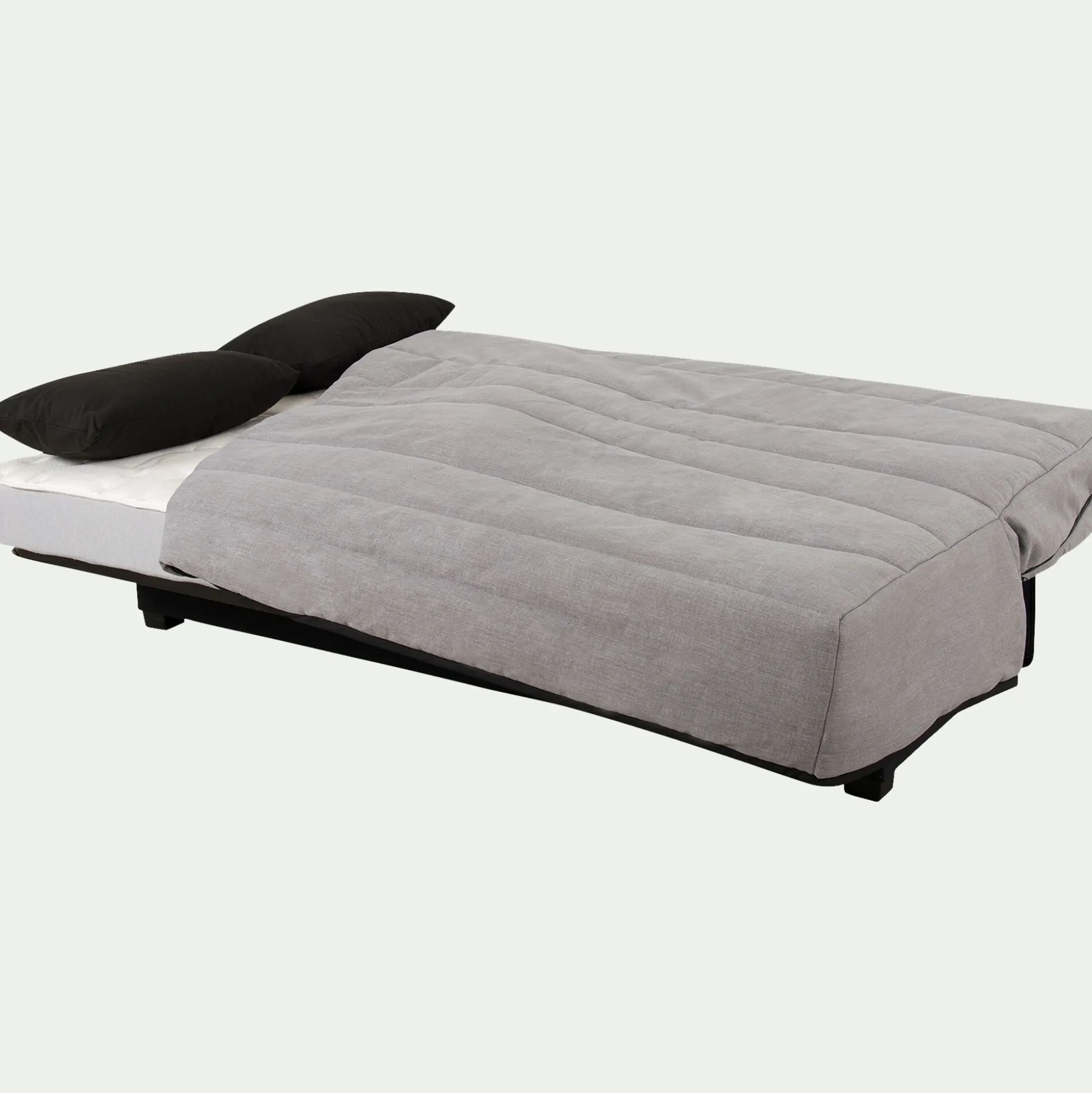 Housse pour canapé clic-clac et 2 housses de coussin 130x190cm - gris borie