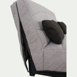 Housse pour canapé clic-clac et 2 housses de coussin 130x190cm - gris borie