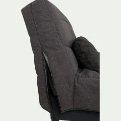 Housse pour clic-clac 130x190cm et 2 housses de coussin - gris anthracite