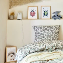 Image aquarelle encadrée Hérisson - A4