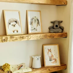 Image aquarelle encadrée Lapin bélier - A4