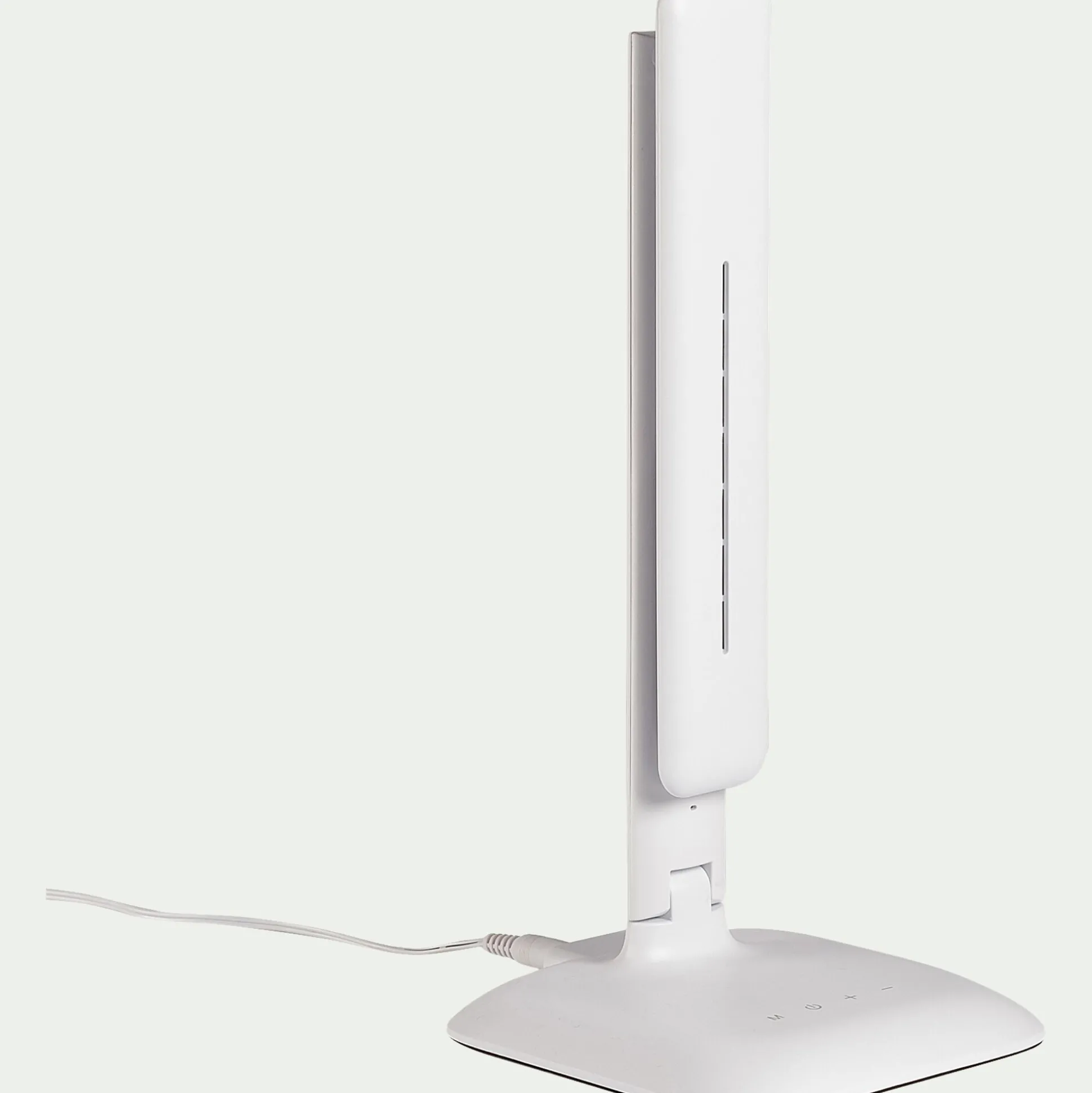 Lampe à clapet tactile avec écran - blanc H33,5cm