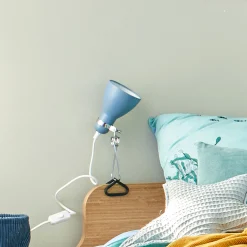 Lampe à pince - bleu h29,5cm