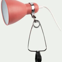 Lampe à pince - rouge h29,5cm