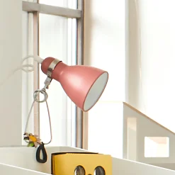 Lampe à pince - rouge h29,5cm