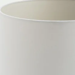 Lampe à poser en bois d'acacia - blanc D12xH39cm