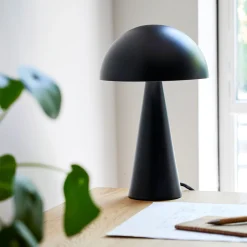 Lampe à poser électrifiée en acier H32cm - noir