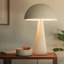 Lampe à poser électrifiée en acier H30cm - blanc