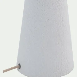 Lampe à poser électrifiée en acier H30cm - blanc