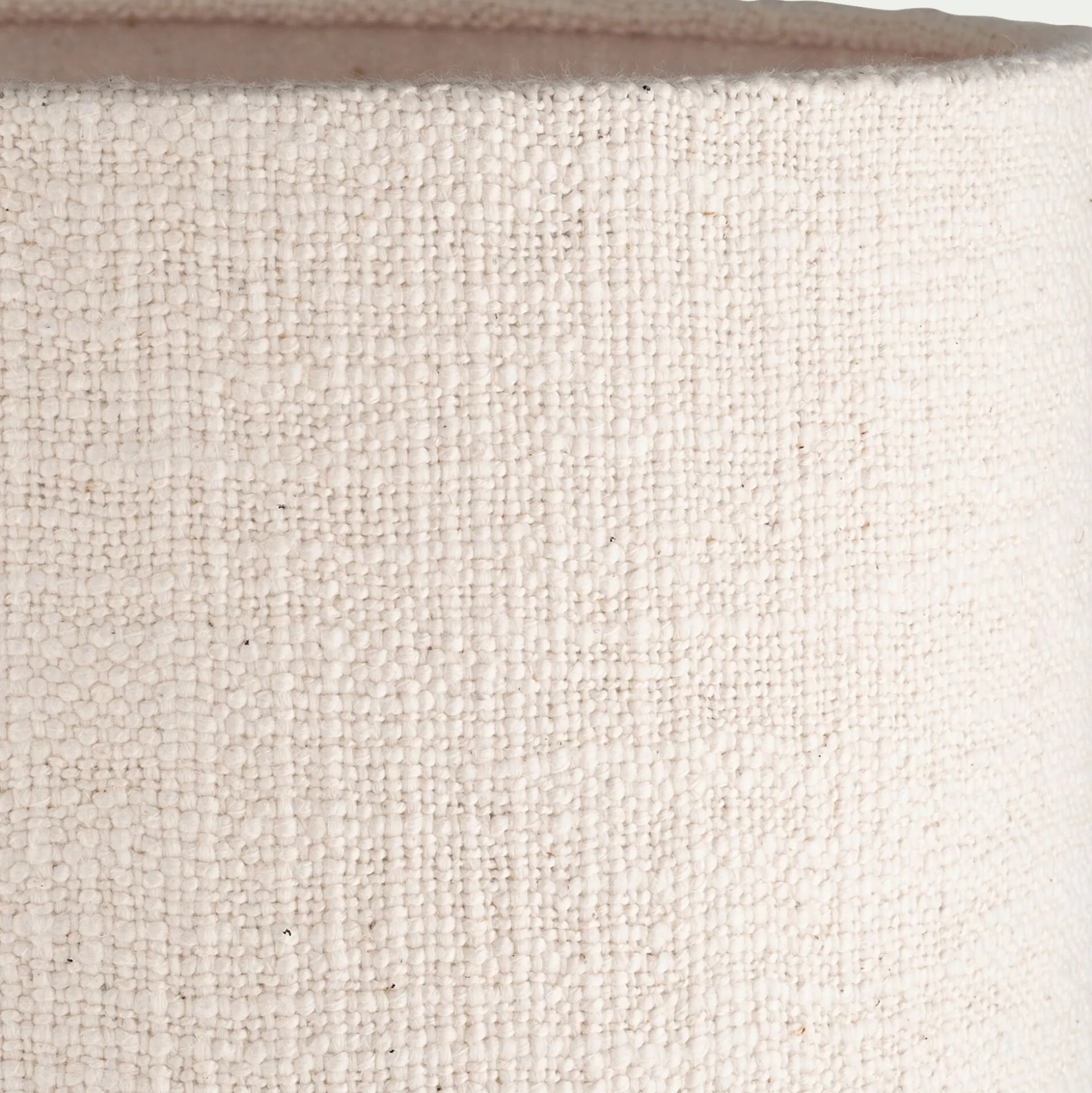 Lampe à poser électrifiée en céramique et coton H73cm - blanc