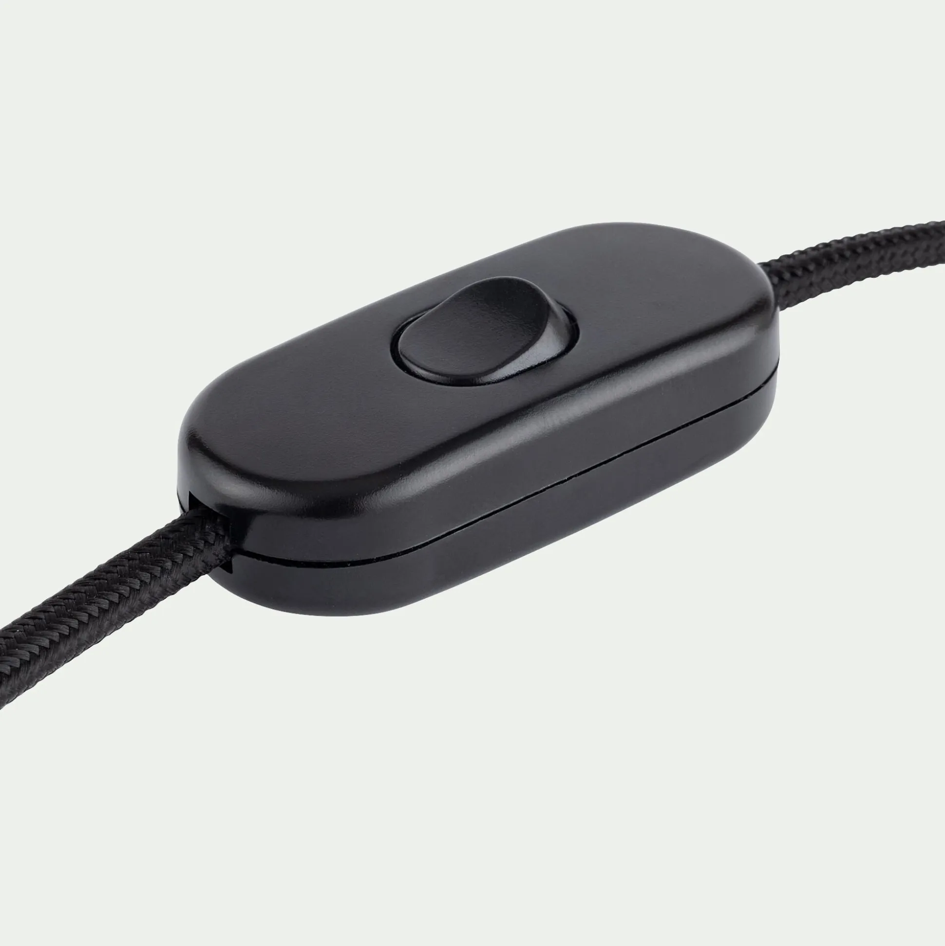 Lampe à poser électrifiée en céramique et coton H73cm - blanc