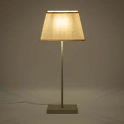 Lampe à poser électrifiée en coton H47cm - beige alpilles