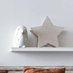 Lampe à poser électrifiée forme hérisson en porcelaine H19,8cm - blanc