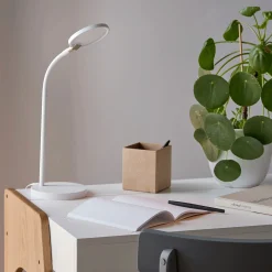 Lampe de bureau avec variateur H31,50cm - blanc