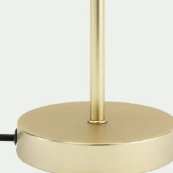 Lampe électrifiée tactile en acier et verre H29cm - doré