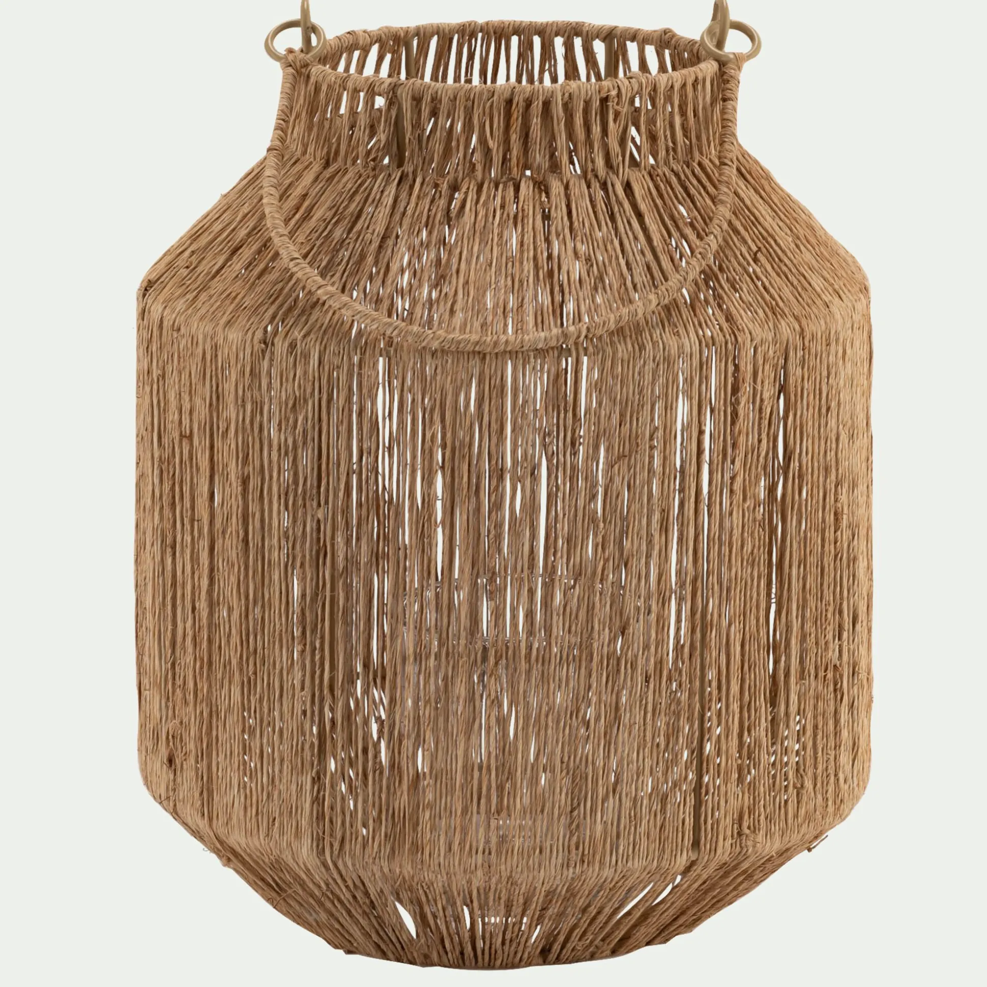 Lanterne en jute H30cm - naturel