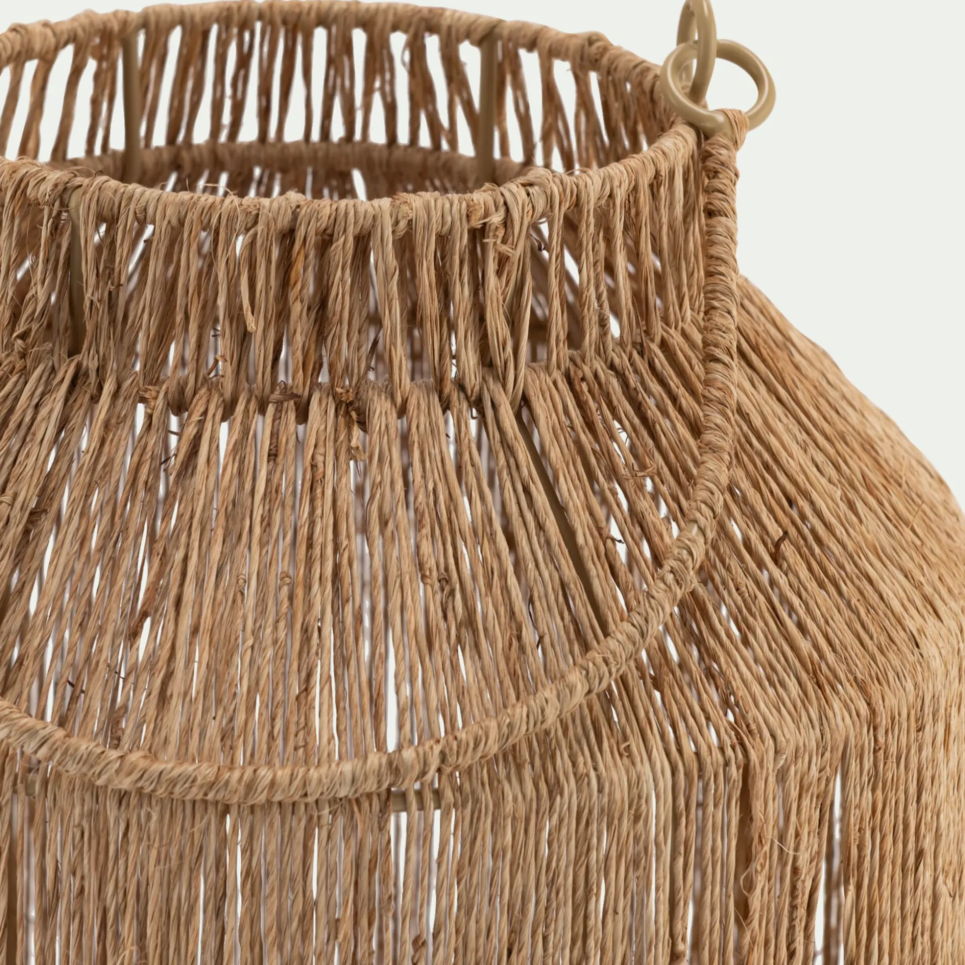 Lanterne en jute H30cm - naturel