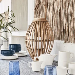 Lanterne en rotin - naturel D34.5xH60.5cm