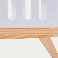 Lit bébé en bois - blanc