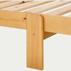 Lit évolutif 1 place en pin massif 3 positions pour enfant - bois clair