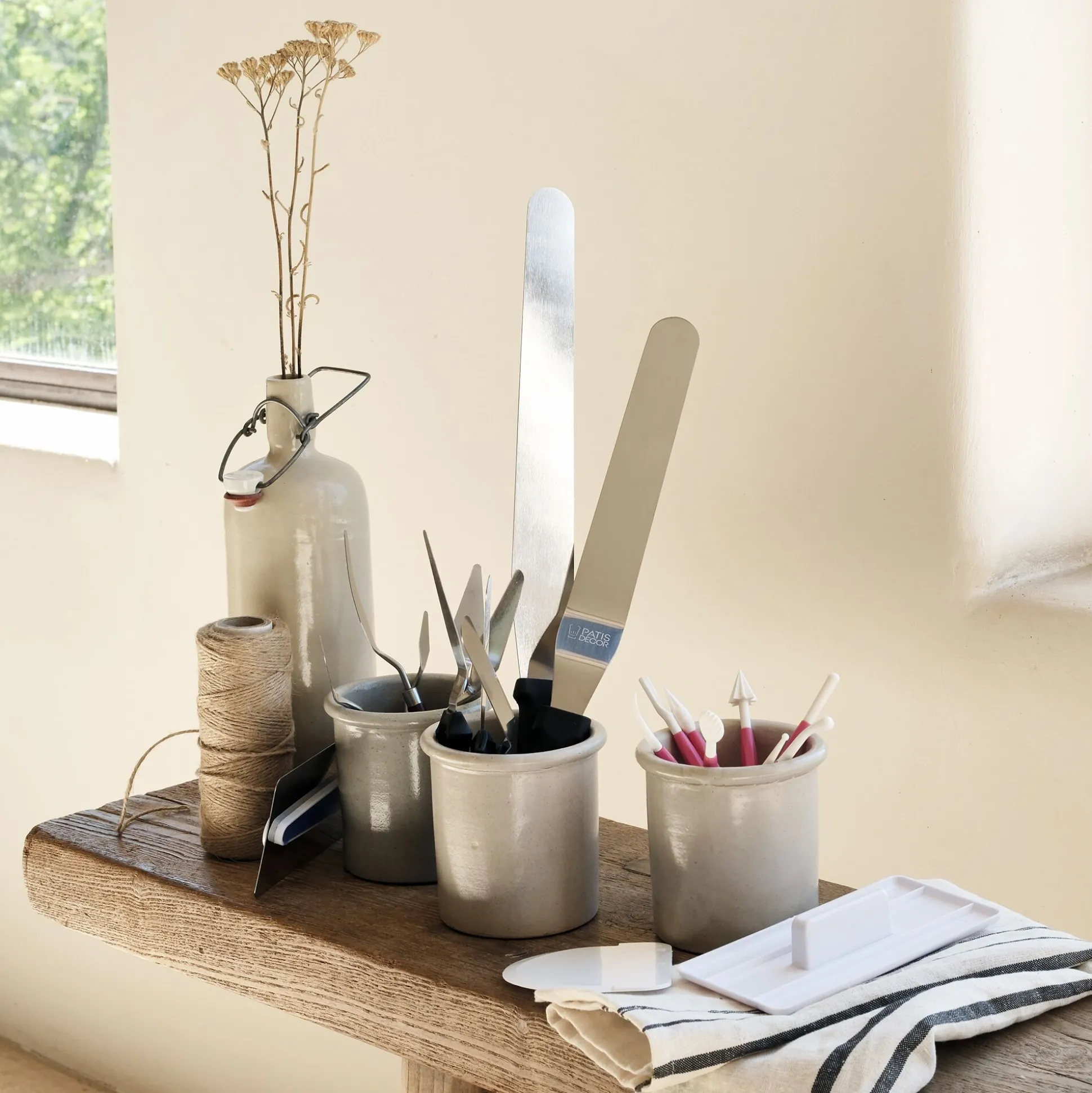 Lot de 8 ébauchoirs doubles à pâte à sucre - rose