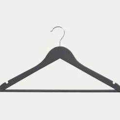 Lot de 5 cintres en bois - gris