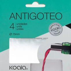 Lot de 4 feuilles anti-gouttes D75mm - blanc