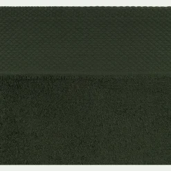 Lot de 2 gants de toilette en coton peigné - vert cèdre