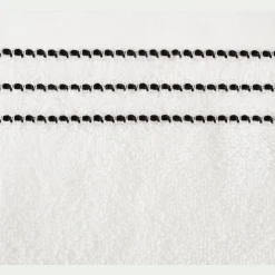 Lot de 2 gants de toilette en coton - blanc ventoux