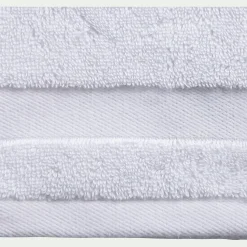 Lot de 2 gants de toilette qualité hôtelière en coton - blanc