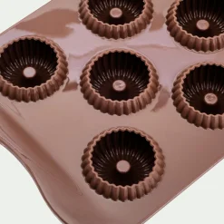 Lot de 11 moules en forme de couronne en silicone platinium - marron