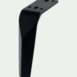 Lot de 4 pieds de sommier en métal H15cm - noir