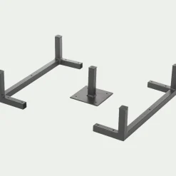 Lot de 3 pieds métalliques