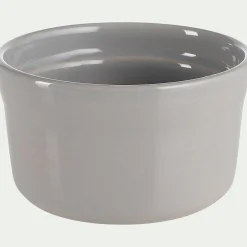 Lot de 4 ramequins en grès D9cm - gris
