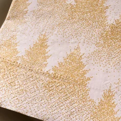 Lot de 20 serviettes en papier motif sapin 33x33cm - doré