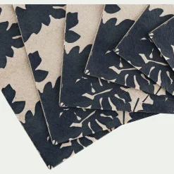 Lot de 20 serviettes en papier motif figuier 33x33cm - beige alpilles