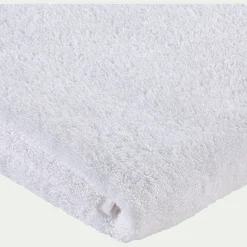 Lot de 2 serviettes invité qualité hôtelière en coton - blanc 30x50cm