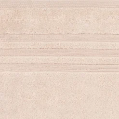 Lot de 2 serviettes invité bouclette en coton - rose grège 30x50cm