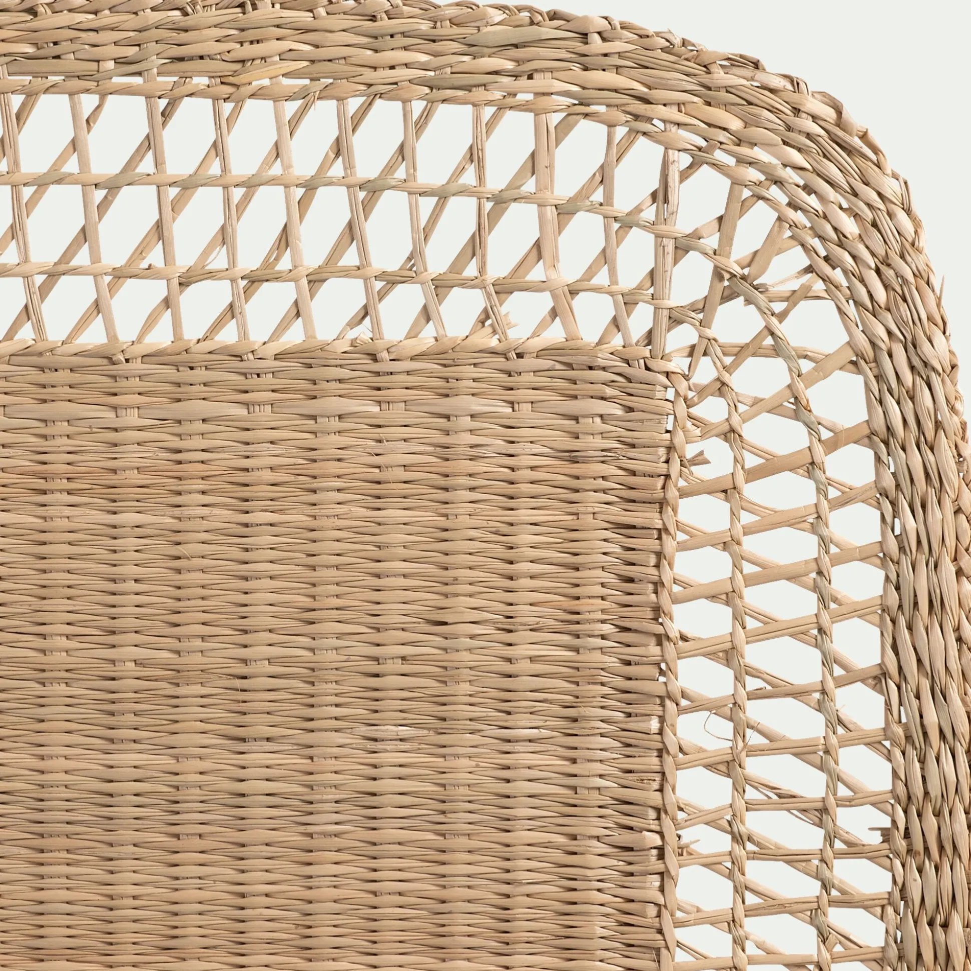 Lot de 2 sets de table ronds en jonc de mer L45cm - naturel