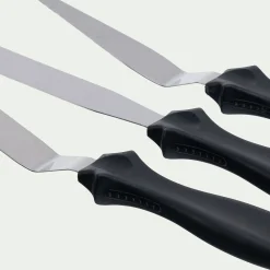 Lot de 3 spatules de précision en inox - argenté